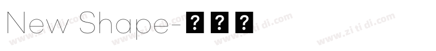 New Shape字体转换